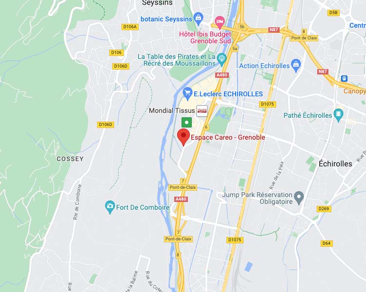 Carte Gmap Careo Grenoble